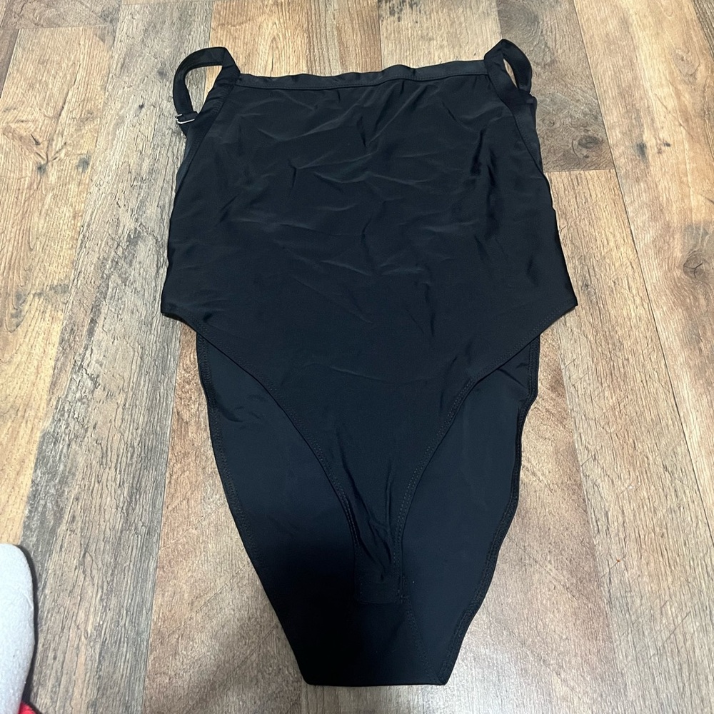 Elegant Black One-Piece Swimsuit